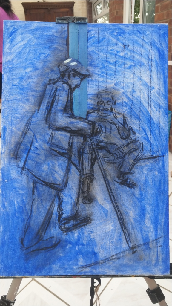 Greek painting as it is sketched out in charcoal
